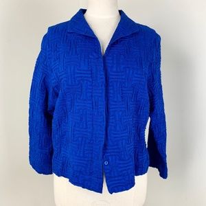 Great Cavalier by St Paul bright Blue Jacket XL Stitched Texture Excellent